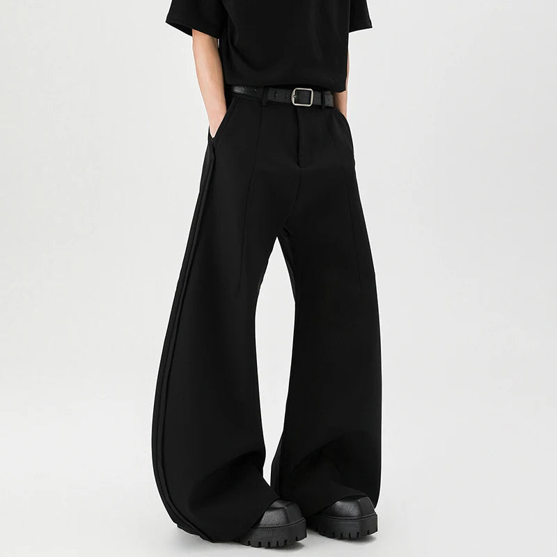 Men's Wide Leg Dress Pants