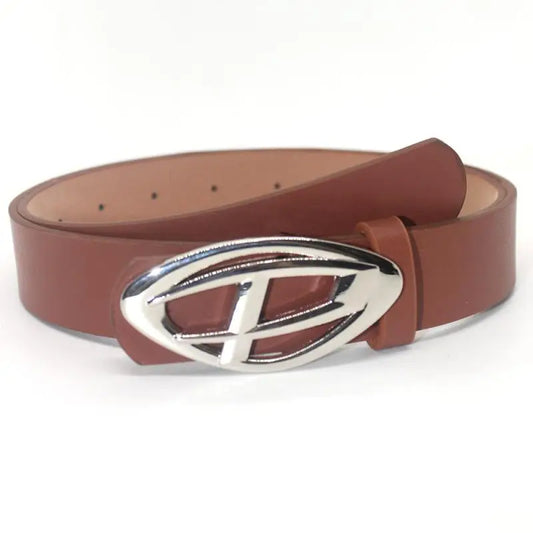 Unisex Leather Diesel Belt