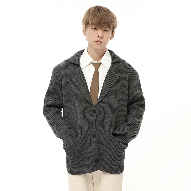 Men's Blazer Style Cardigan