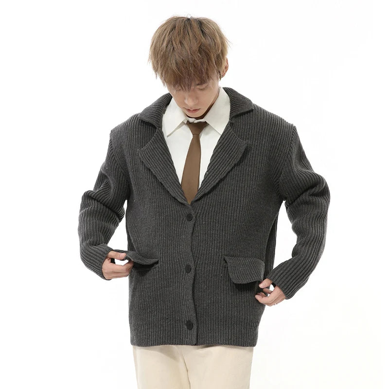 Men's Blazer Style Cardigan